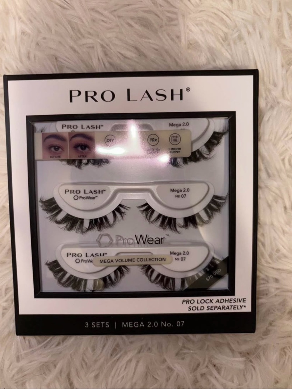Mega 2.0 No. 07 False Eyelashes — Black (3-Set)